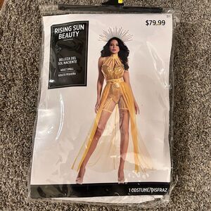 Rising Sun Beauty Goddess Cosplay Halloween Costume Womens Small NEW! 4-Piece
